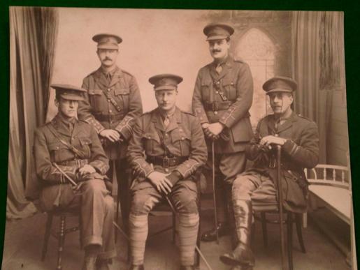 1916 Photoograph - Officers inc. Norfolk Yeomanry.