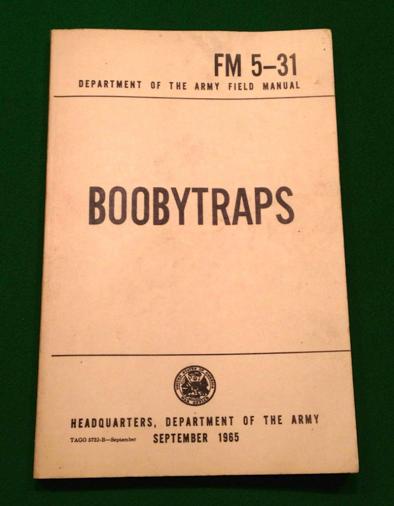 US Manual ' Booby Traps '.
