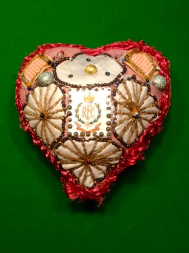 RFC Sweetheart, beadwork Cushion.