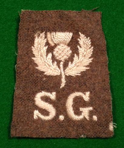 WW1 Scots Guards Shoulder Title.