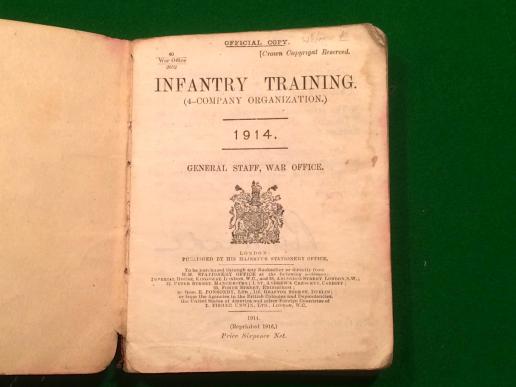 1916 Manual Infantry Training.