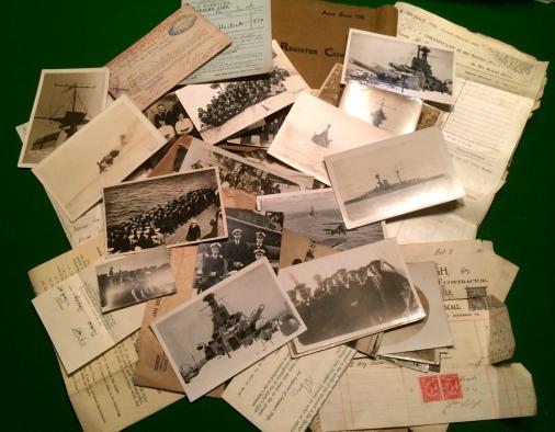 WW1 HMS Royal Oak ephemera grouping.