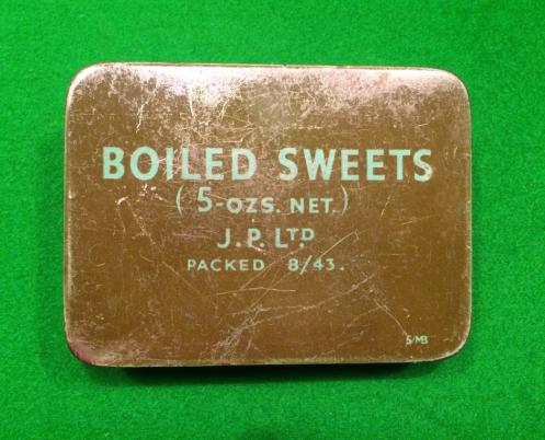 1943 Sweets Ration Tin.