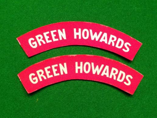 WW2 British Shoulder Titles - Green Howards 