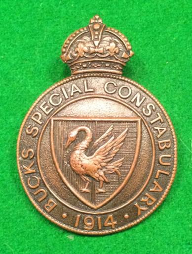 1914 Buckinghamshire Special Constabulary Lapel badge.