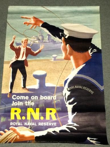 1950's Royal Naval Reserve Poster.