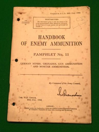 Handbook of Enemy Ammunition. 