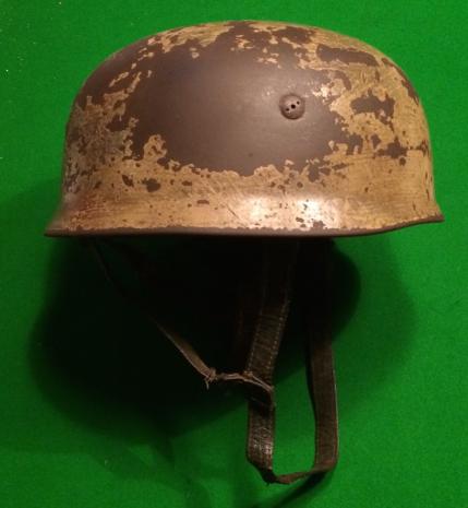 WW2 German Fallschirmjager M38 Camouflage Helmet.