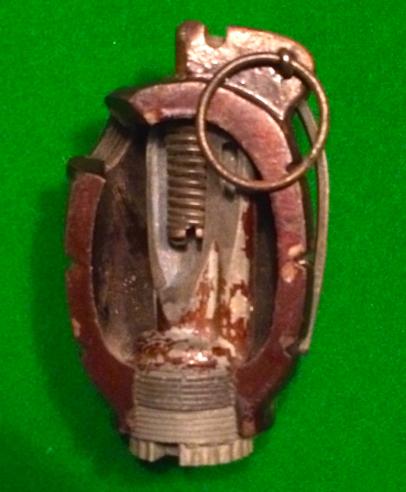 WWII No.36M Mk I Cut-Away Hand Grenade.