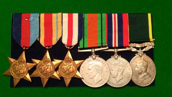 WW2 Staffordshire Yeomanry Medal Group.