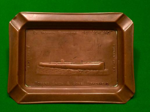 Deutschland Submarine souvenir ashtray.