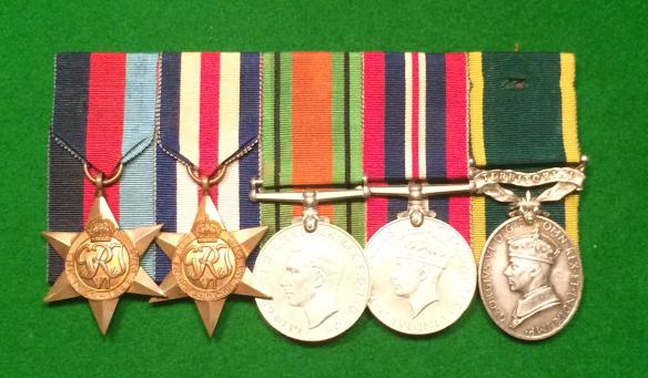 WW2 Staffordshire Yeomanry Medal Group.