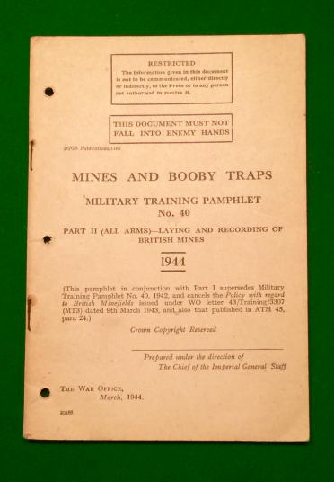 MTP.40 Mines & Booby Traps - Laying of British Mines.