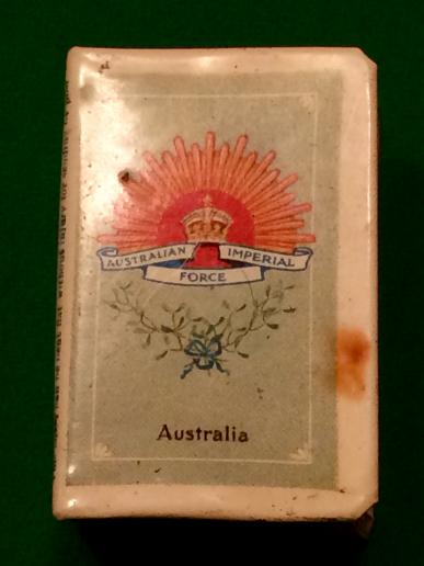 1916 Australian Imperial Force Match box cover.