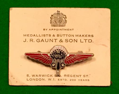 GQ Company Parachutist Qualification Badge, RAF, Para & Free French.