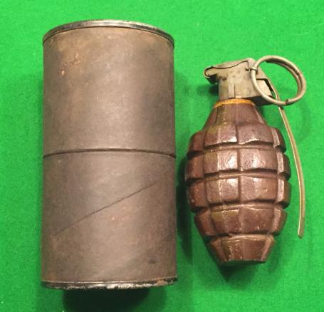 WWII U.S.Mk.2A1 Fragmentation grenade.