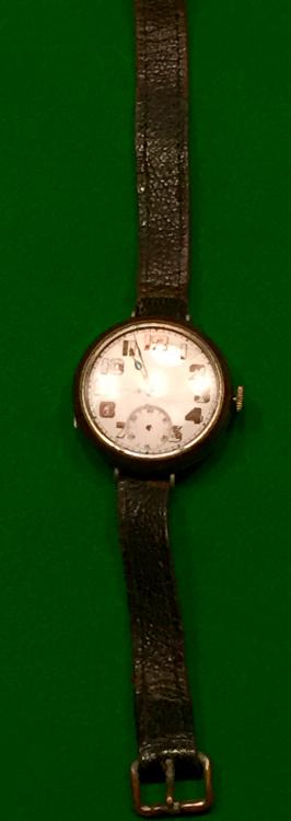 1915 Wristwatch with dedication.