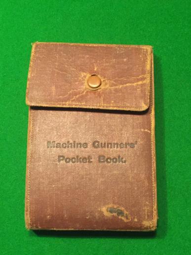 WW1 Machine Gunners' Pocket Book.