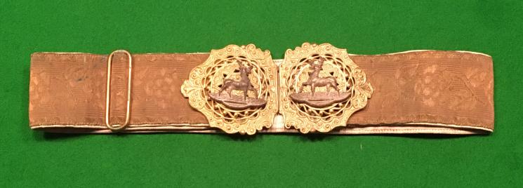 Bedfordshire Regt. ladies gilt mess dress belt . 