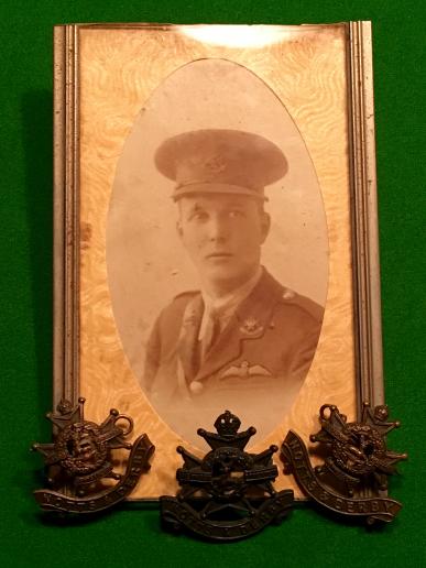 Early RAF/Notts & Derby Portrait with Associated Badges.