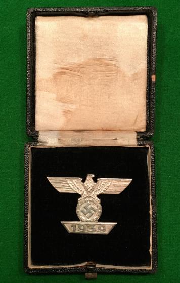 Cased 1939 Bar to the Iron cross 1st class.