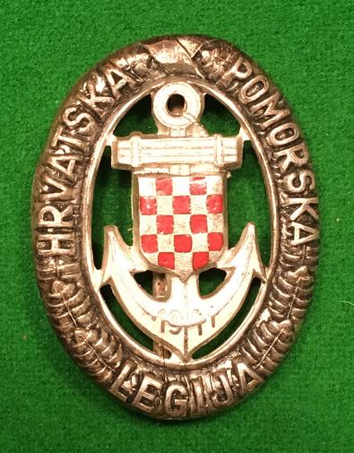 WW2 Croatian Naval Legion badge.