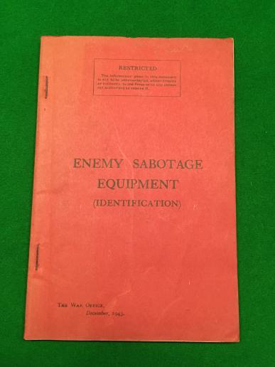 Enemy Sabotage Equipment Identification Manual.