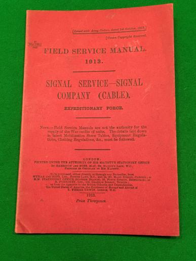 Field Service Manual - Signal Service - Signal Company.