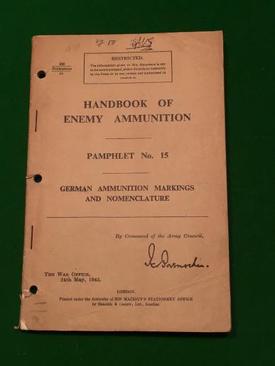 Handbook of Enemy Ammunition. 