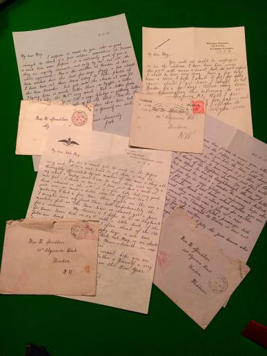 WW1 RFC  Casualty letter grouping No.3 Squadron.