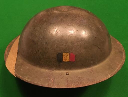 WW2 MkIA Helmet Belgian Forces in Britain.