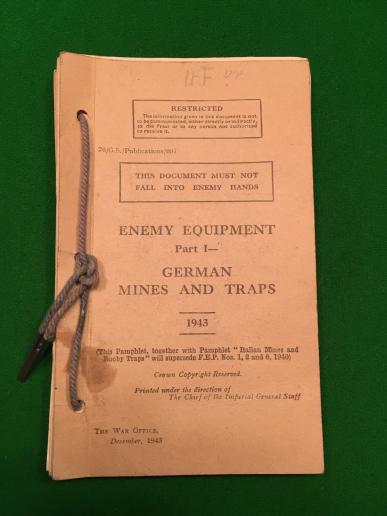 Manual Enemy Equipment Pt.I German Mines & Traps.