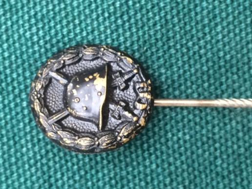 12mm IMPERIAL GERMAN BLACK WOUND STICK PIN