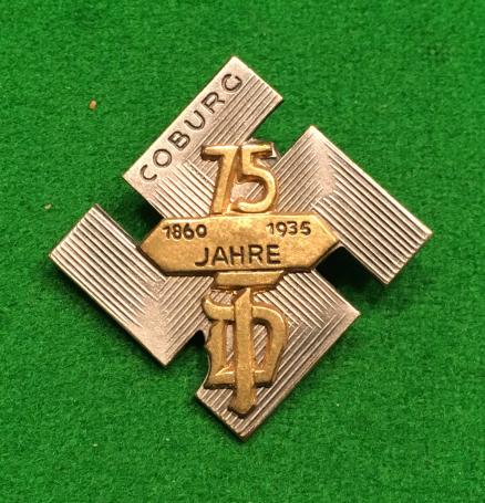 Coburg Deutsche Turnerband Day Badge.