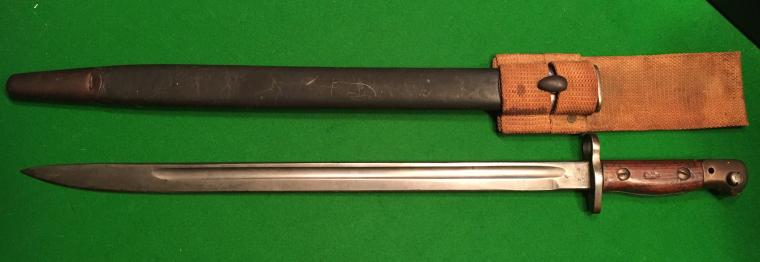 WW1 Unit Marked '07 Bayonet with '08 Patt Frog.