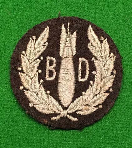 WW2 RAF Bomb Disposal Sleeve Badge.