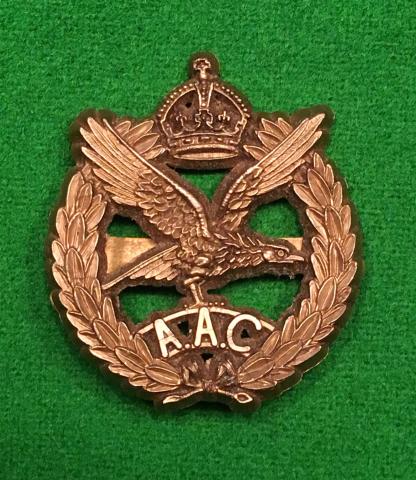 Army Air Corps plastic cap badge.