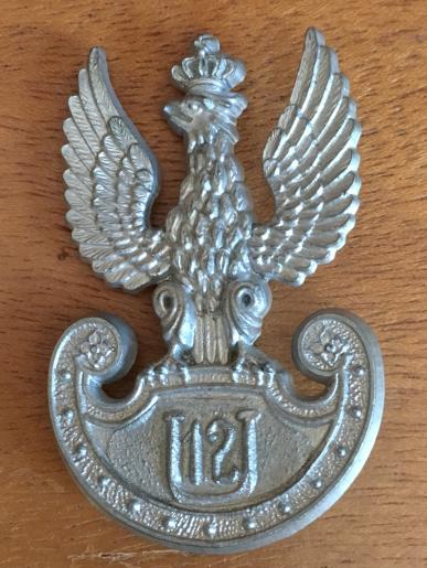 Polish Army-12th. Lancers Plastic badge.