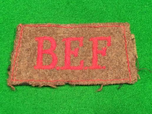  (B.E.F.)  Slip On Shoulder Title.