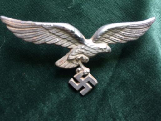 SUPERB QUALITY SOLID LUFTWAFFE CAP/HAT/KEPI EAGLE.