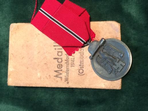 UNISSUED/MINT EASTERN FRONT MEDAL IN PACKET! 