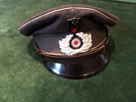 THIRD REICH RED CROSS NCO's VISOR CAP.