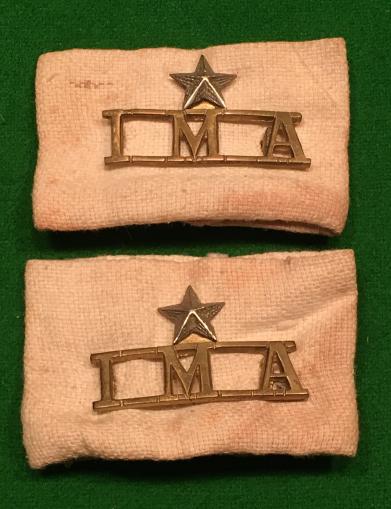 Indian Mountain Artillery Shoulder Titles.