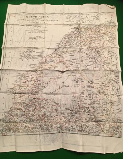 WW2 British Escape Map K3/H2 North Africa.