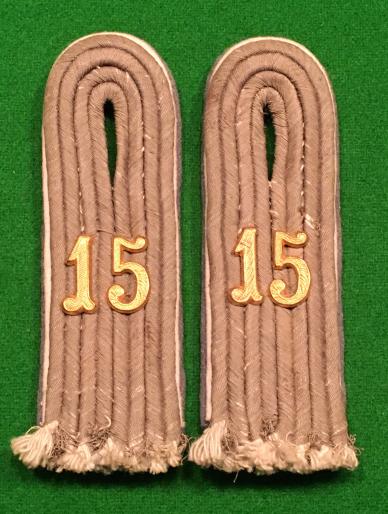 WW2 15th Infantry Regt. Reserve Shoulder Boards.