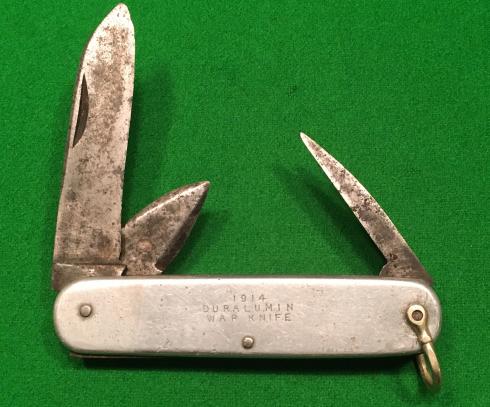 WW1 1914 Duralumin ' War Knife '.