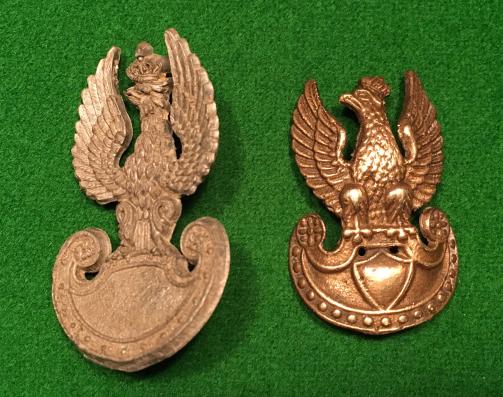 WW2 Polish Cap Badges.