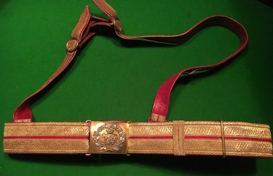 Victorian Indian Army Cavalry Cross Belt.