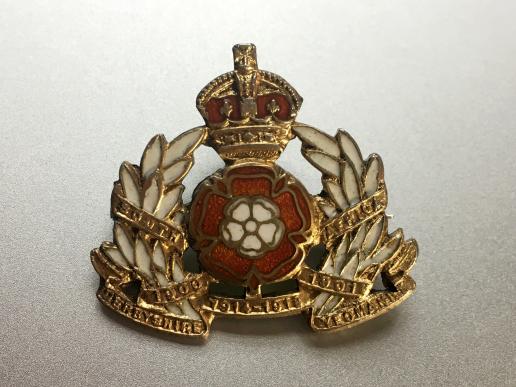 Derbyshire Yeomanry Sweetheart Badge.