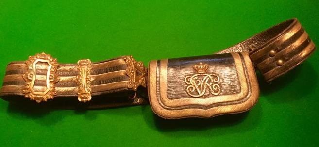 Victorian Medical Officer's Full Dress Pouch and Strap.